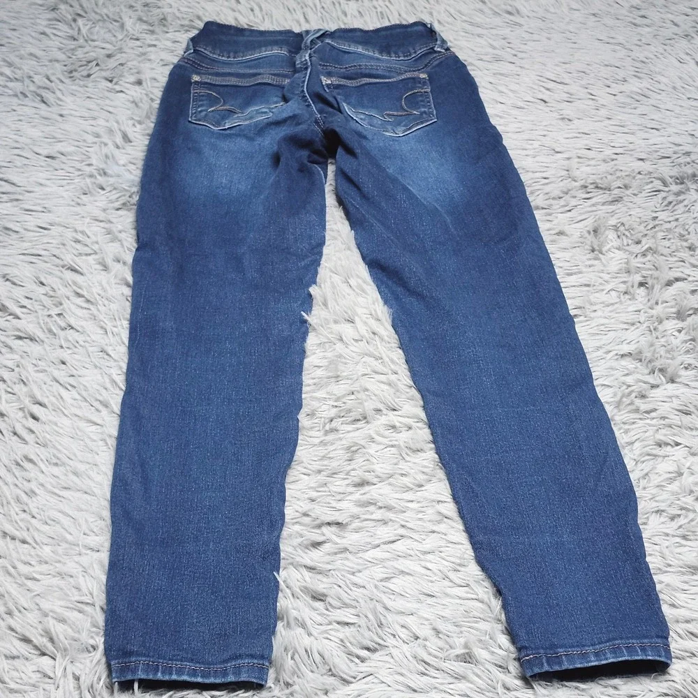 Wallflower Sassy Skinny Jeans Womens Juniors 0 Blue High Rise Denim‎ WFM10481S
